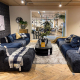 Riviéra Maison Sofa Jones in Blau im Showroom Amsterdam