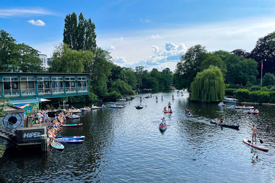 Boote Alsterkanal