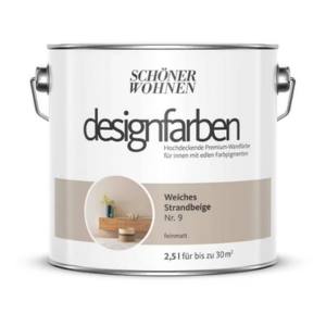 SCHÖNER WOHNEN FARBE Wand- und Deckenfarbe Weiches Strandbeige Nr. 9