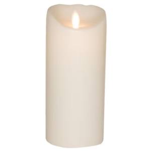 SOMPEX LED-Kerze Flame LED Kerze weiß 18cm (Kerze), mit Timer, Echtwachs, täuschend echtes Kerzenlicht