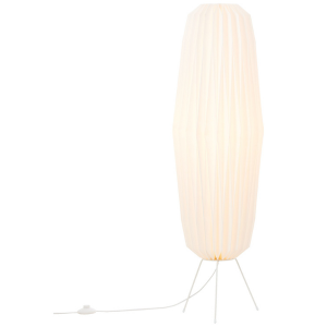 Lightbox Stehlampe, ohne Leuchtmittel, Dreibein Stehlampe, 110 cm Höhe, E27, max. 20 W, Papier/Metall, weiß