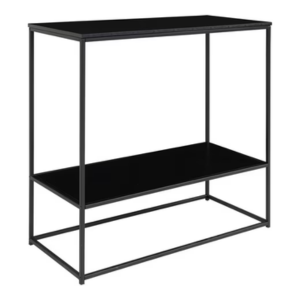 House Nordic Konsolentisch Vita, in Schwarz, Melamin - 80x80x36cm (BxHxT)