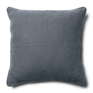 Leinen-Kissenbezug Verona dunkelblau 50x50 Riviera Maison