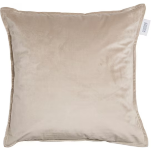 SCHÖNER WOHNEN-Kollektion Dekokissen Dolce, Samtnachbildung mit Stehsaum beige