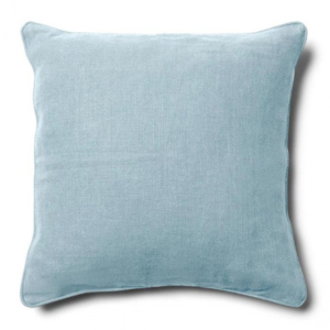 Leinen-Kissenbezug Verona hellblau 50x50 Riviera Maison