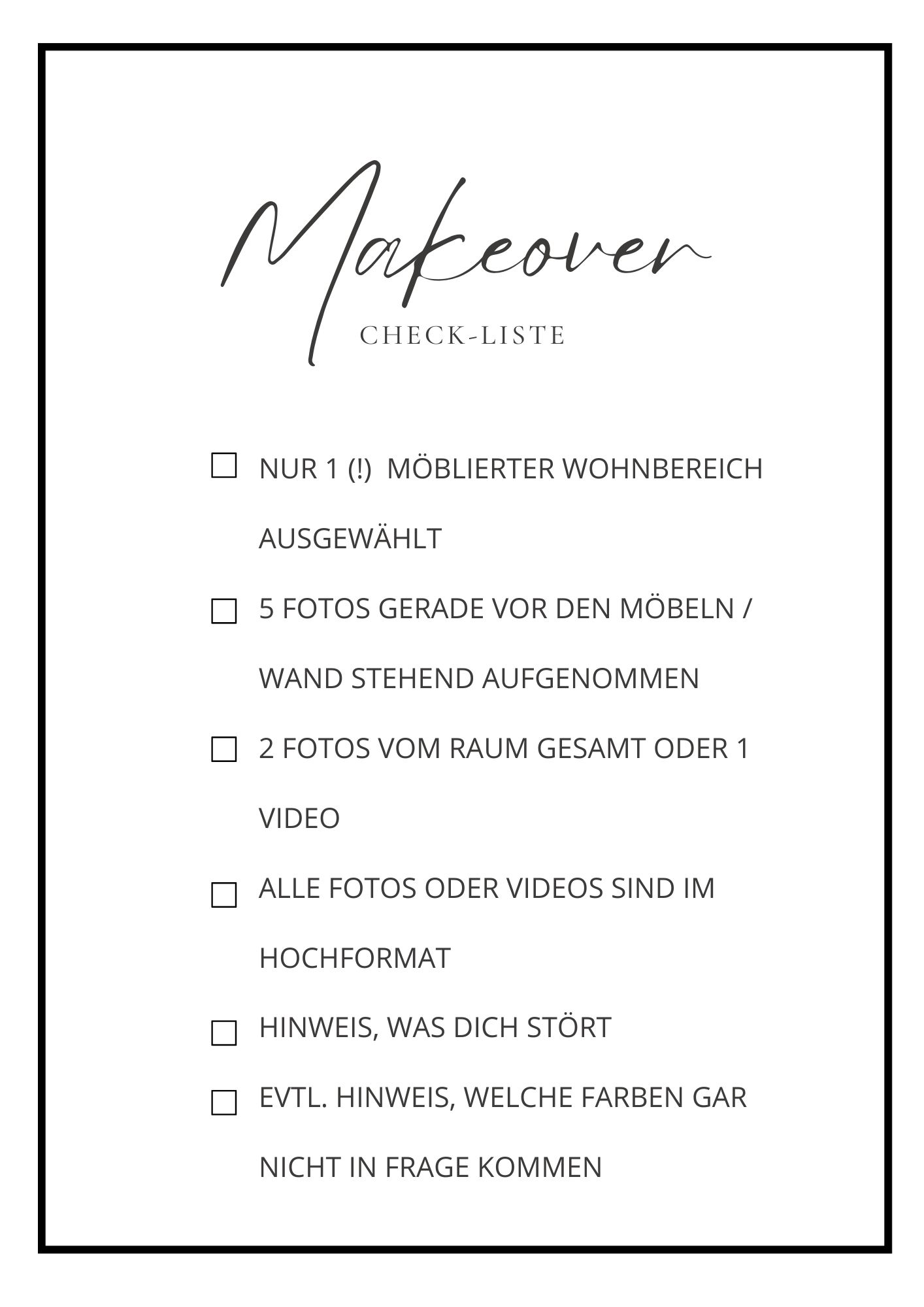 White Simple Minimalist Cleaning Checklist