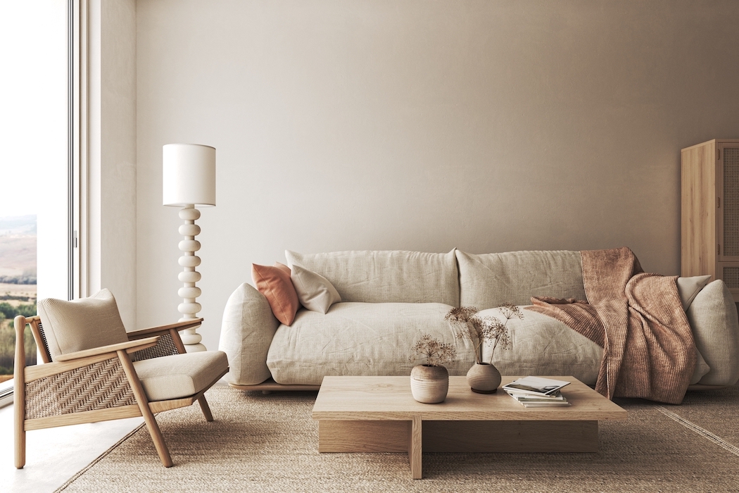 Taupe Farbe für die Einrichtung